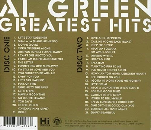 AL GREEN * 42 Greatest Hits * New 2-CD Set  * All Original Recordings Foto 2 de 2