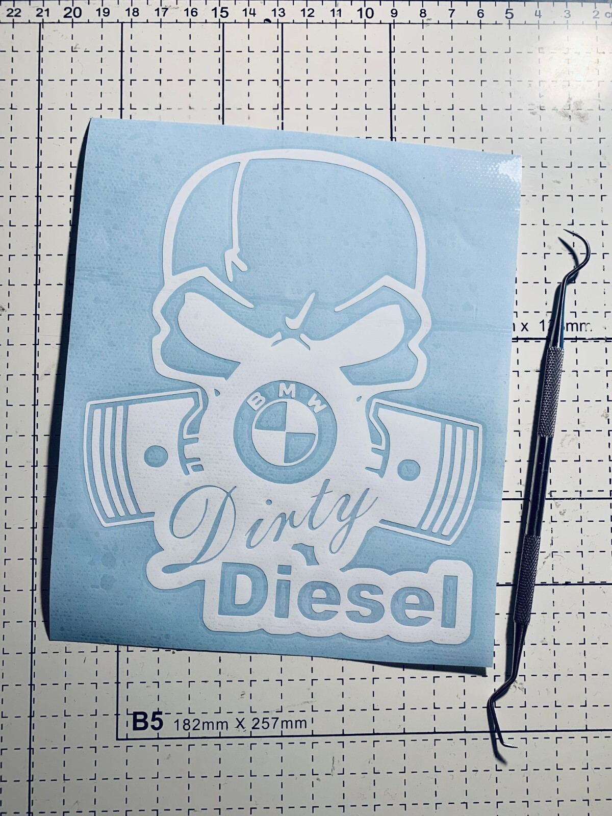 DIRTY DIESEL funny BMW Car adhesive Vinyl STICKERS Decals Window Bumper