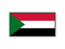 Sudan Flag World Country Sticker Waterproof Vinyl Decal Die-Cut Car Laptop