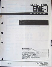 Yamaha Service Manual Original Book Pick EMT-1 EMQ-1 EMR-1 EME-1 Half Rack Unit