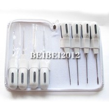 8pcs Dental Surgical Luxating Lift Elevators Clareador Curved Root Extractor Set