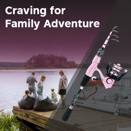 DaddyGoFish Spinning Fishing Rod and Reel Combo Set with Tackle Box  - Picture 21 of 28