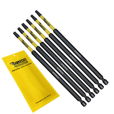SabreCut x 6 TORX 152mm Schlagschrauber Schraubendreher Bits Set Profi magnetisch