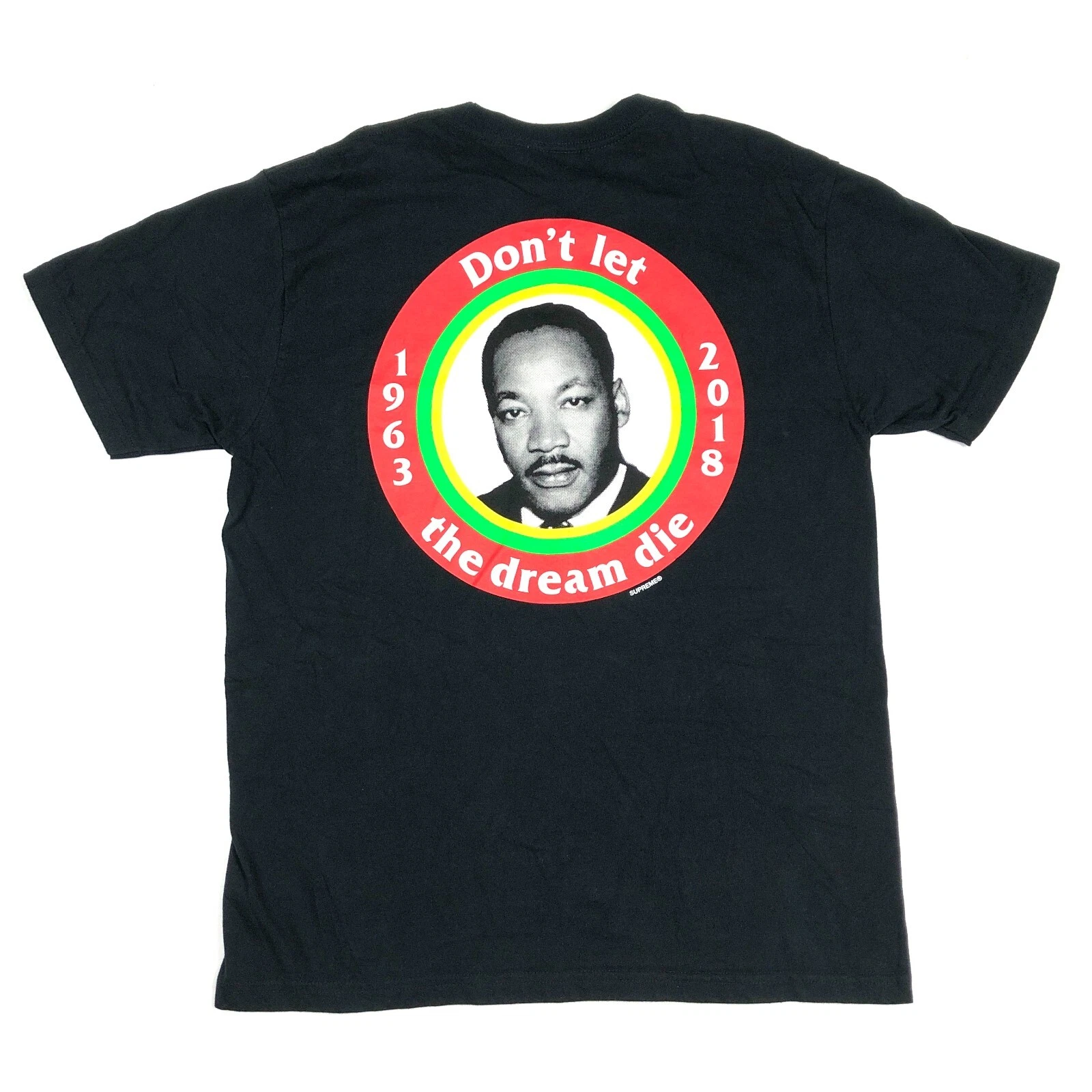 Tee shirt SS18 Supreme MLK Dream taille Medium M noir streetwear B26