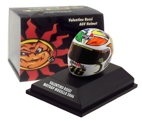 Minichamps CASCO VALENTINO ROSSI-MOTOGP MUGELLO 2006 1/8 SCALA | eBay