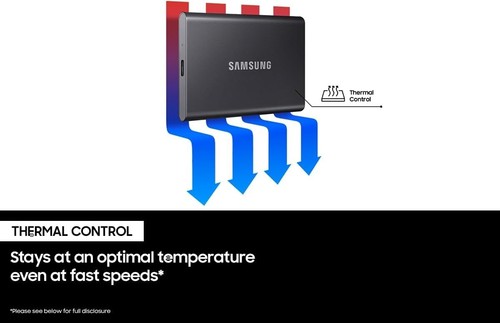 SAMSUNG T7 Portable SSD, 4TB External Solid State Drive Speeds Up to 1,050MB/ - Afbeelding 8 van 9
