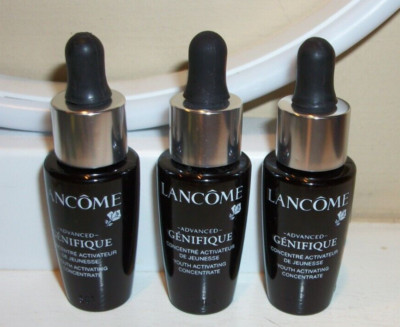 (3) Lancome Advanced Genifique Youth Activating Concentrate Travel Size .27 oz