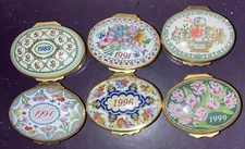 Auction 1 Box 1989 1991 1992  A Year to remember Halcyon Days Enamel