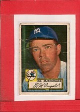 1952 Topps #372 Gil McDougald F Fair RC Rookie Yankees ID:65057