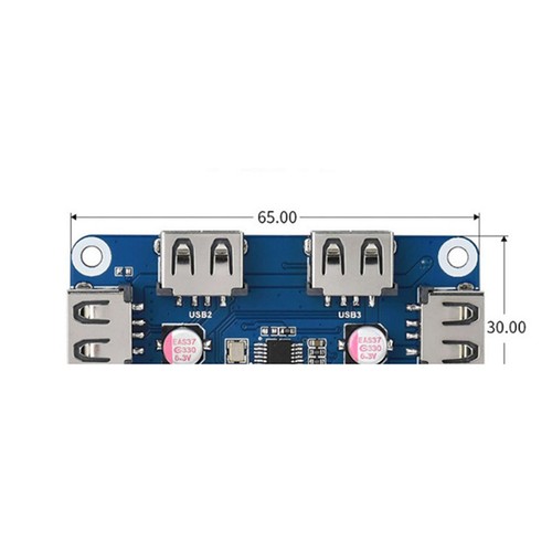 For Raspberry Pi Zero 2W Expansion Board 4-way USB 2.0 Interface Expansion Board - Afbeelding 4 van 13