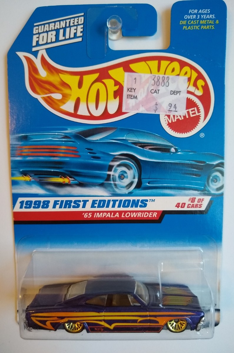 Hot Wheels '65 Impala Lowrider 1998初版 Hot Wheels 1998 First Editions '65 Chevy Impala Lowrider 8/40 | eBay