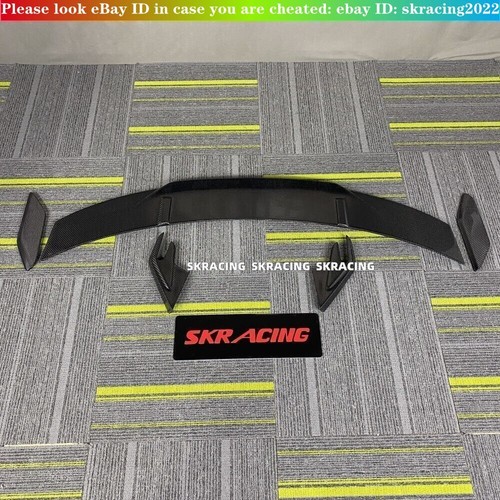 Carbon Fiber Rear Spoiler Wing GT4 Style For Porsche 718 981 987 Boxster Cayman - Picture 3 of 24