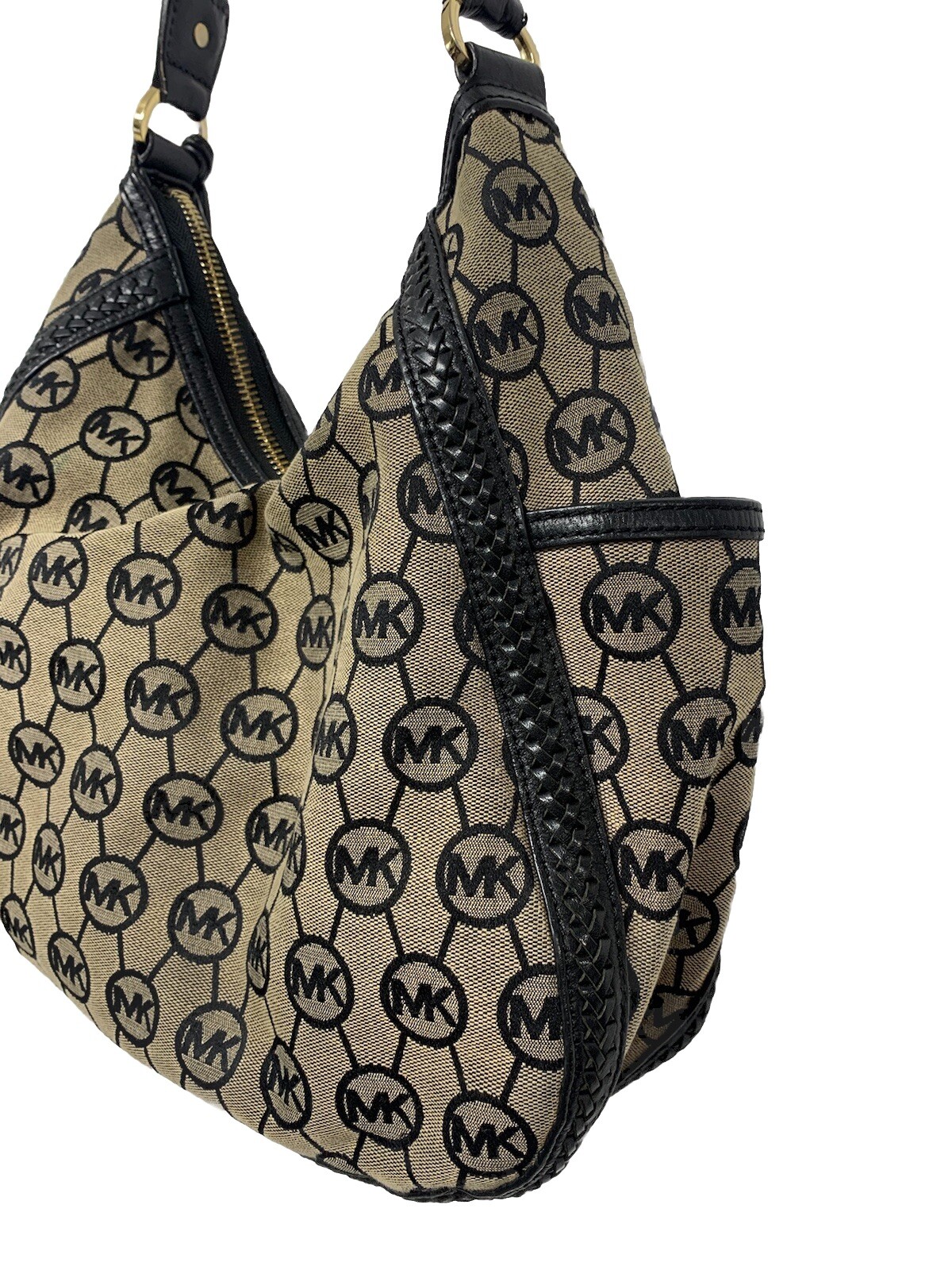 Michael Kors Vintage Shoulder Hobo Bag Brown/Black #I98WA thumbnail 7