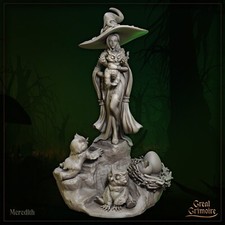 Miniatura Meredith Humana Hembra Búho Druida Hechicero Clérigo Mago | D&D DnD