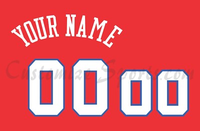 Basketball Philadelphia 76ers Customized Number Kit For 1978-1991 Road Uniform