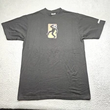 Shaka Wear Shirt Mens Large Black Cotton Short Sleeve Mugshot Tee