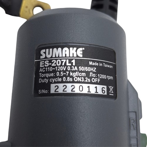 Sumake ES-207L1 Corded Torque Screwdriver, 0.44-6.26in-lb, 1200RPM, 115VAC - Picture 2 of 4