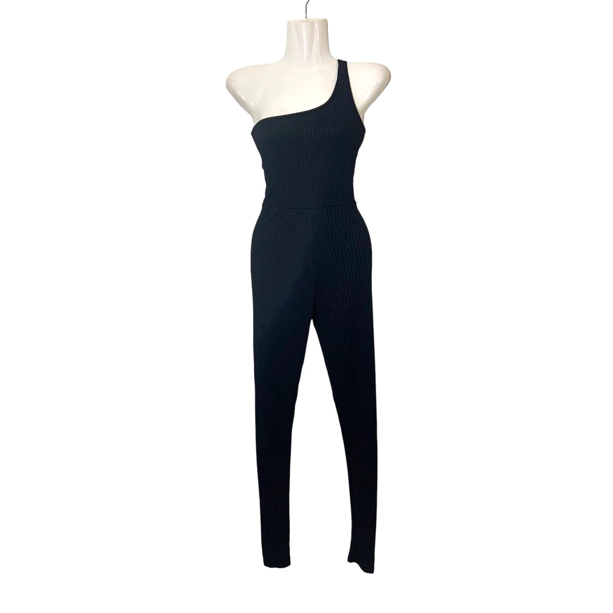Women s Pretty Little Thing One Shoulder Ribbed Knit Pants Jumper