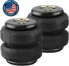 2 resortes de suspensión neumática, 2500 lb, puerto único, de amortiguadores