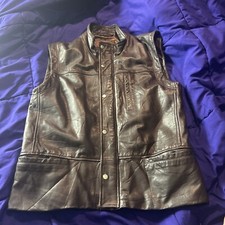 Vintage  Men's Harry Super Cueros Vest VERY RARE Brown Men’s Large