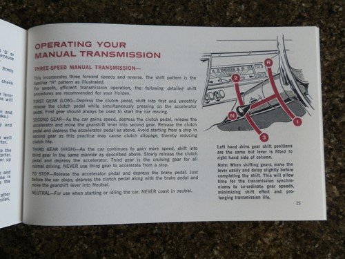 HOLDEN HK OWNERS MANUAL. - Picture 7 of 11