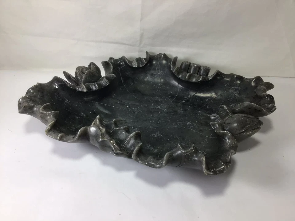 Juego de arandela de cepillo con forma de lirio de piedra dura tallada china EE1 de solo 1 Foto 2 de 4