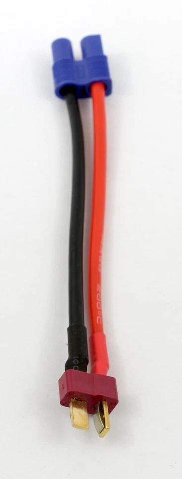 Deans male T Plug to EC3 female (3.5mm bullet) 14AWG 130mm wire/cable/adaptor RC - Image 2 of 4