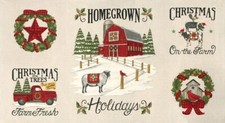 Moda Deb Strain Home for Holidays Christmas Panel Cotton Quilt Fabric New