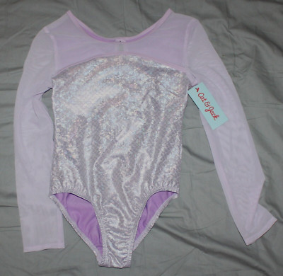 girls Cat & Jack Gymnastics dance Leotard In Size L 10-12 NEW mermaid style