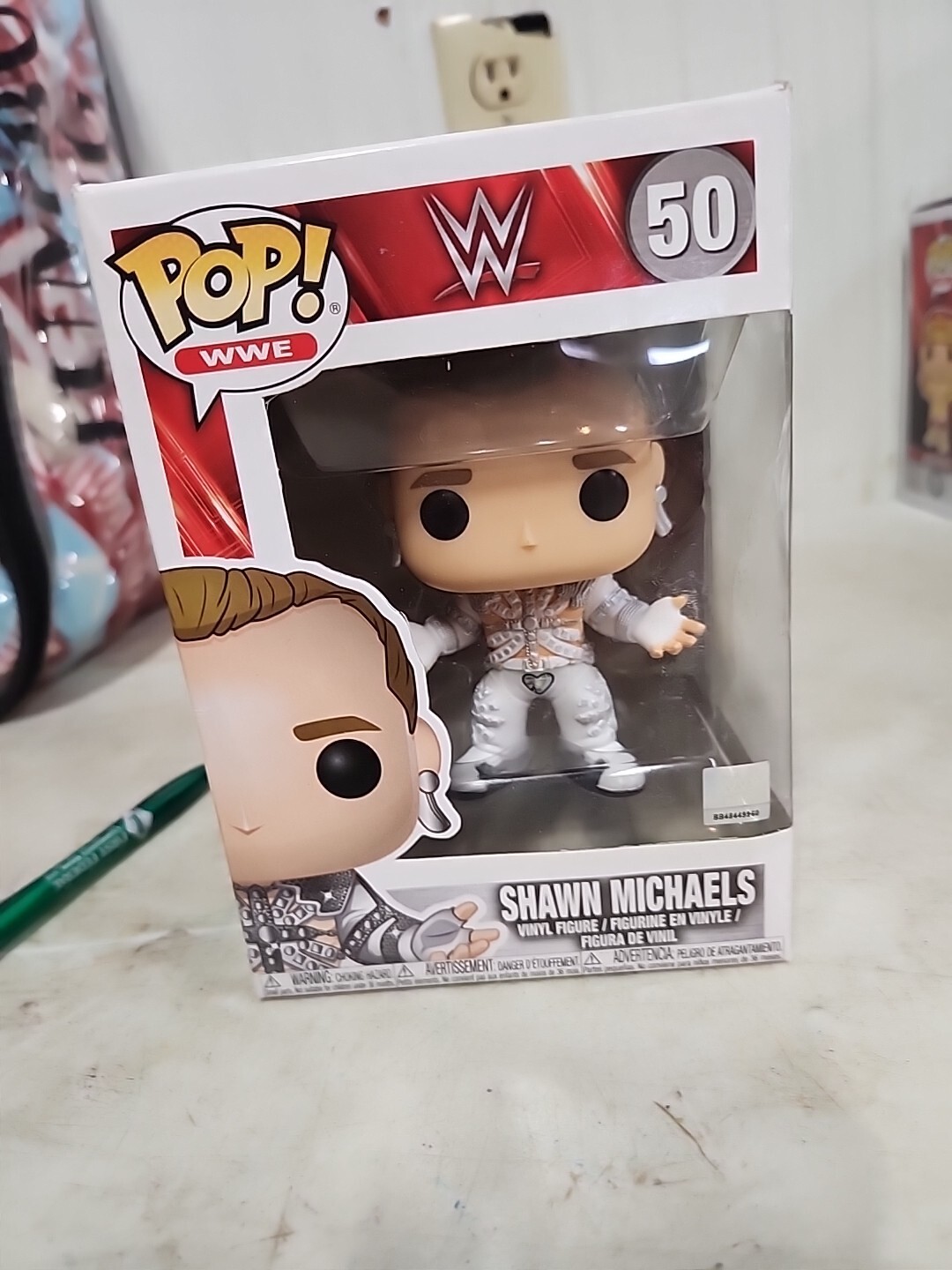 Funko Pop! Wwe Shawn Michaels #50 Vinyl Figure Light Box Wear*