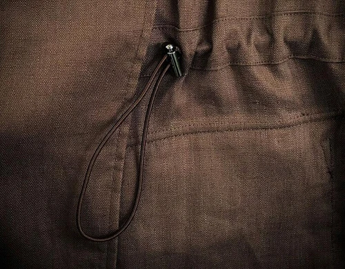 Men 100% Linen Safari Jacket Slim Hunting Coat Casual Pockets Retro Formal Coat - Picture 13 of 16