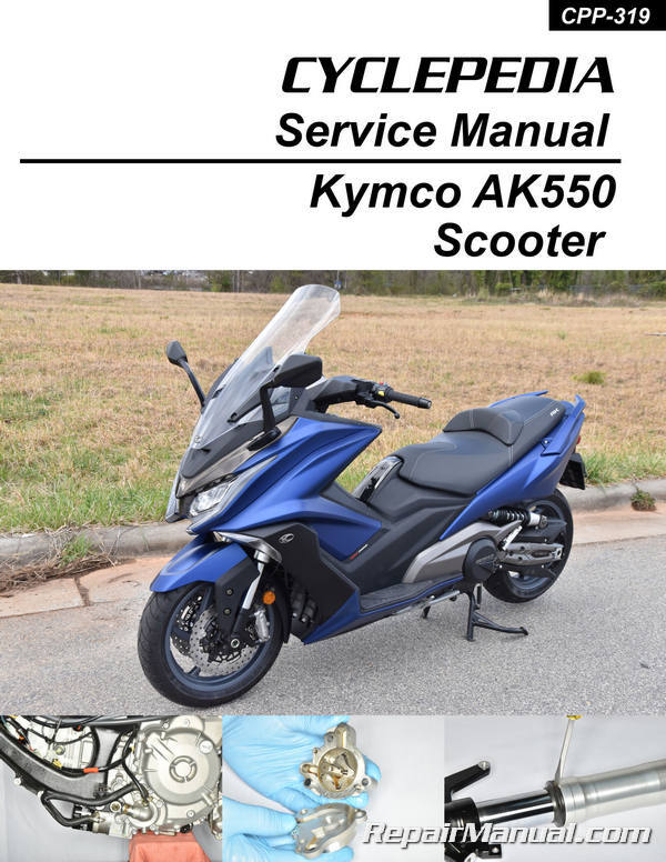 Kymco AK550 Cyclepedia Printed Scooter Service Manual