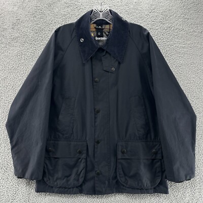 Barbour Jacket Mens 38 97CM Chore Corduroy Collar Oiled Waxed Bedale Jacket