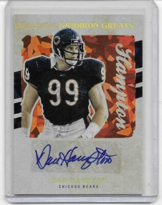 DAN HAMPTON 2022 Panini Donruss Cracked Ice Refractor Card Auto BEARS Autograph