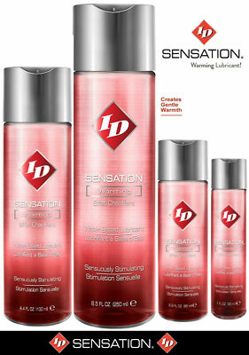ID Sensation Warming Water Based Lubricant - Select Size