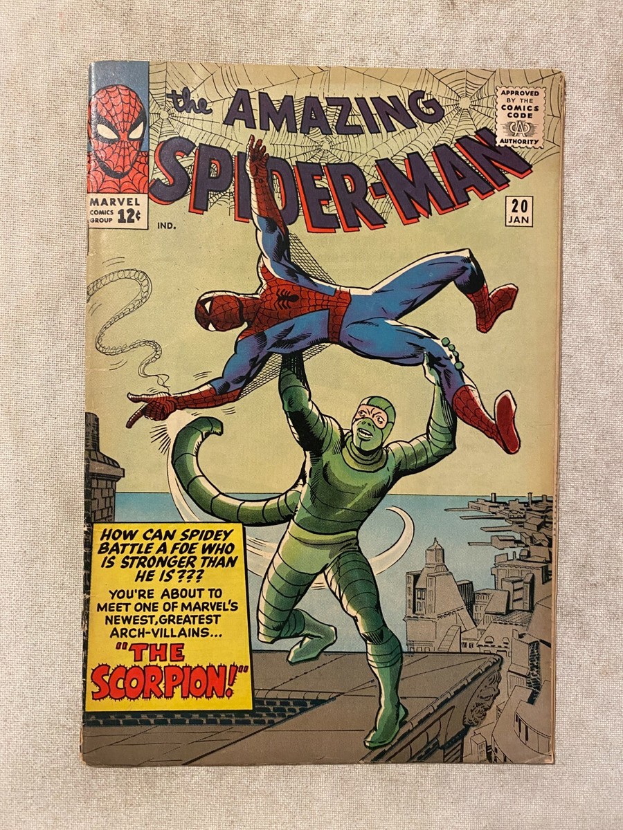 AMAZING SPIDER-MAN 20 FN- 5.5 1ST APP OF THE SCORPION MAC GARGAN