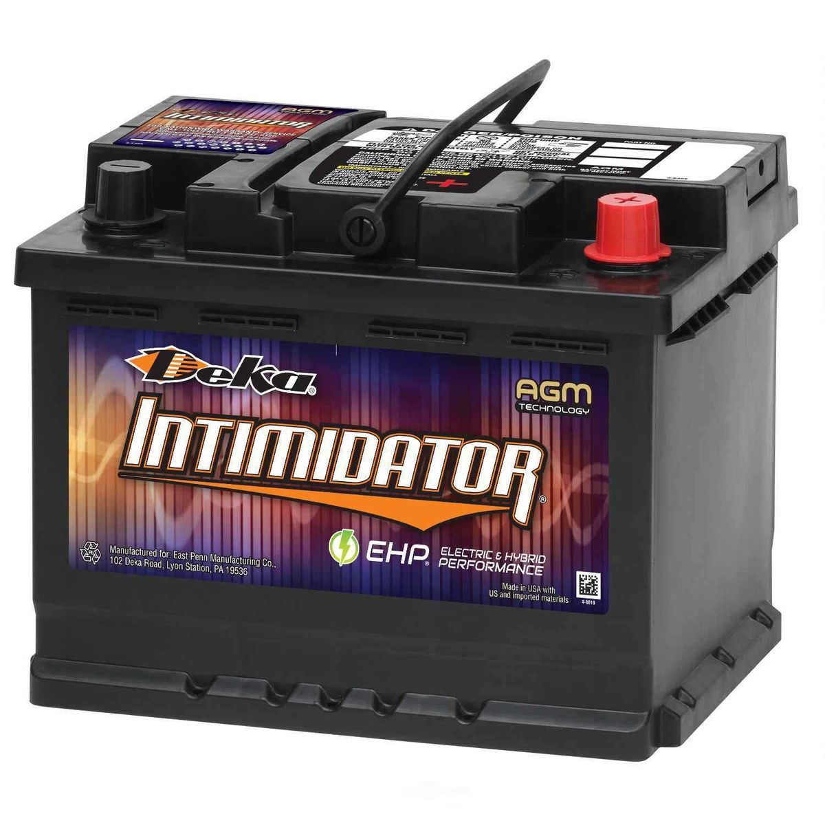 Vehicle Battery-Intimidator AGM Valve Regulated Battery Deka