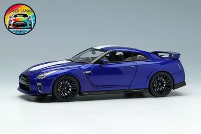 Make Up EIDOLON 1/43 Nissan GT-R 50th Anniversary Wangan Blue EM464A