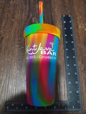 Silipint Tumbler 30A Rainbow Tye Dye Soft Cup w/Lid & Straw 🎁-Free Shipping!🚚-