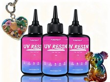 UV Resin Premixed 300g Clear Hard High Gloss Art DIY Epoxy Resin Crystal Kit