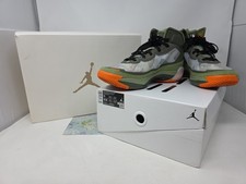 Nike Air Jordan 37 SP UNDEFEATED Oil Green/Black/Orange Mens Size 11 DV6255 300
