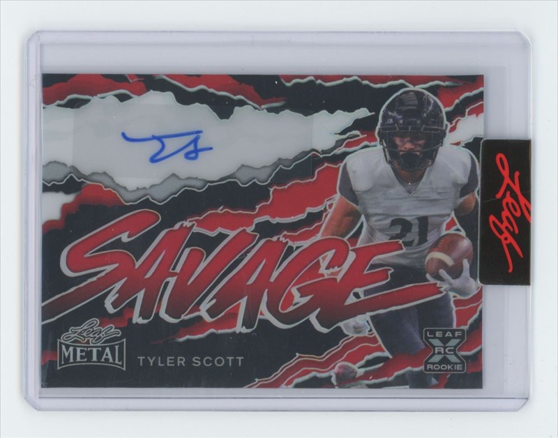 Tyler Scott 2023 Leaf Metal Savage Pre-Production Proof RC Auto 1/1