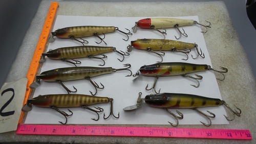 Leurre Creek Chub Vintage Bois - Pikie Yeux Géants - Motif Ombre Argentée (rare)