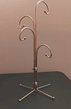 Vintage Cup/Mug Holder Copper Tree Stand Holds 4 Cups (Cups not included)