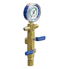 YELLOW JACKET 93860 Single Manifold Gauge, 2 1/2 in Gauge 809KE0