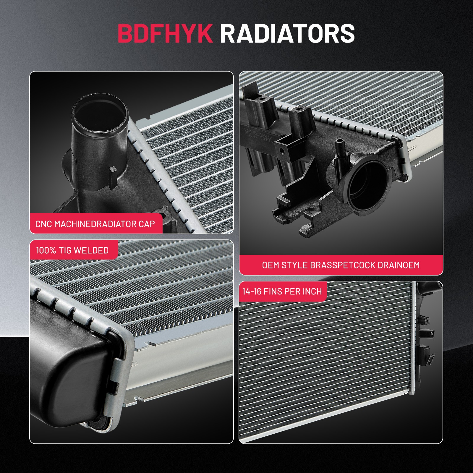 Aluminum Radiator Fits Jeep Wrangler JK 3.8L 2007-2011 3.6L 2012-2018 CU2957 thumbnail 5