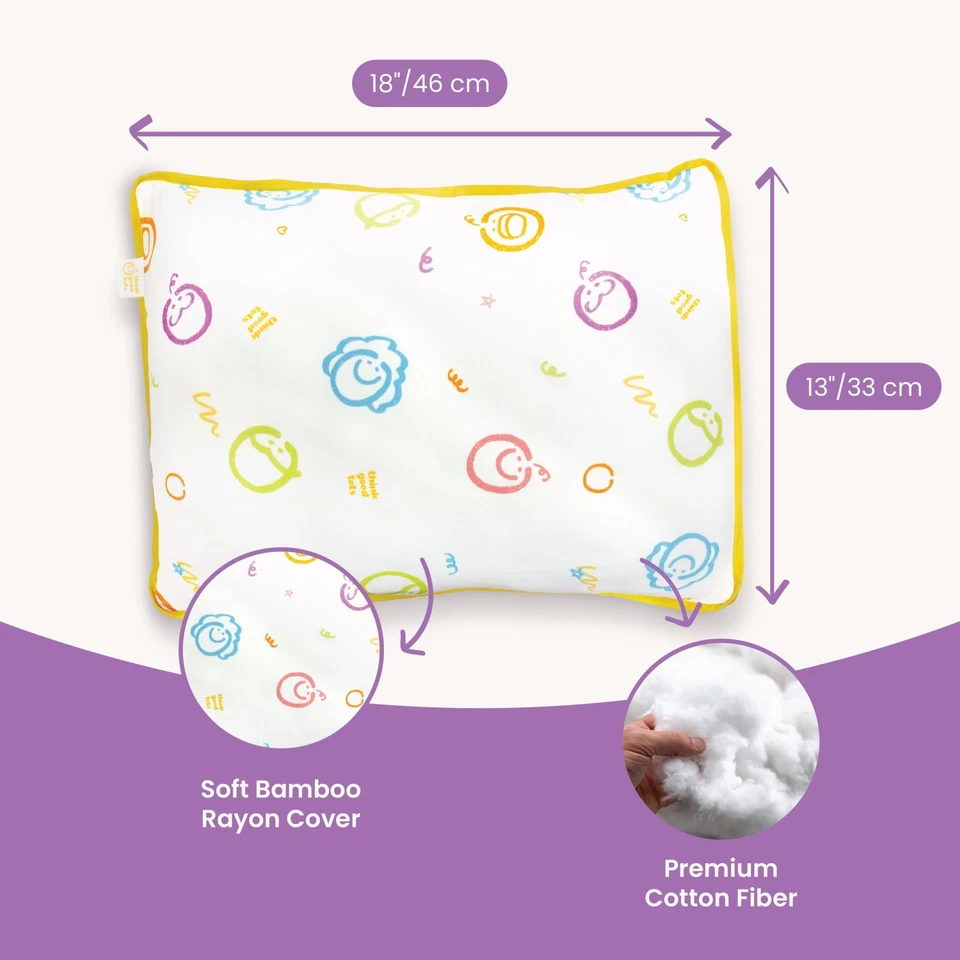 Luxurious Toddler Sleep Pillow – Premium 13x18 Ergonomic Support | Cooling, B... - Image 3 of 4