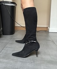 Bottines Noires Joan & David Dabernisa - Taille 10 US - Talon Bloc Moyen - Occasion Peu Portées