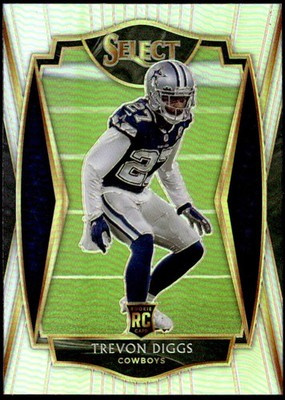 2020 Panini Select #196 Trevon Diggs Silver Prizm Rookie E1