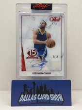 2025 Leaf #15A-SC1 Stephen Curry Pearl Autograph /15